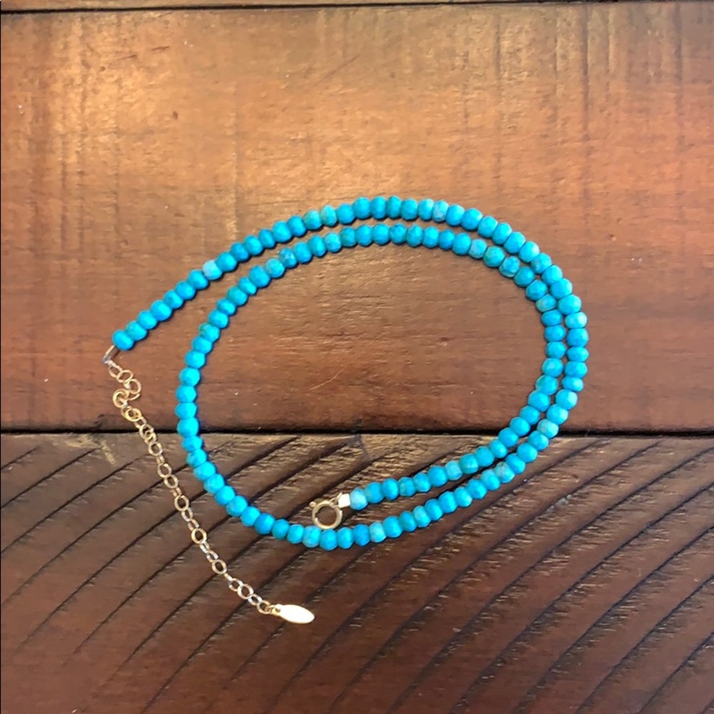 Kris Nations turquoise necklace